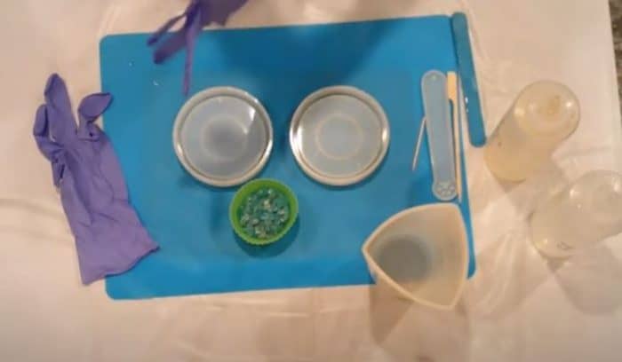 Blue Seaglass Resin Coaster 1