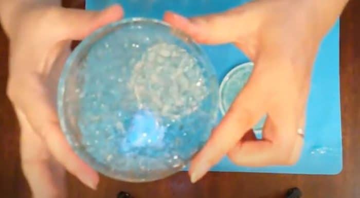 Blue Seaglass Resin Coaster 3