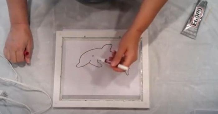 Dolphin resin art 2