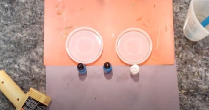 Blue resin coasters 1