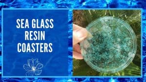 Blue Sea Glass Resin Coasters