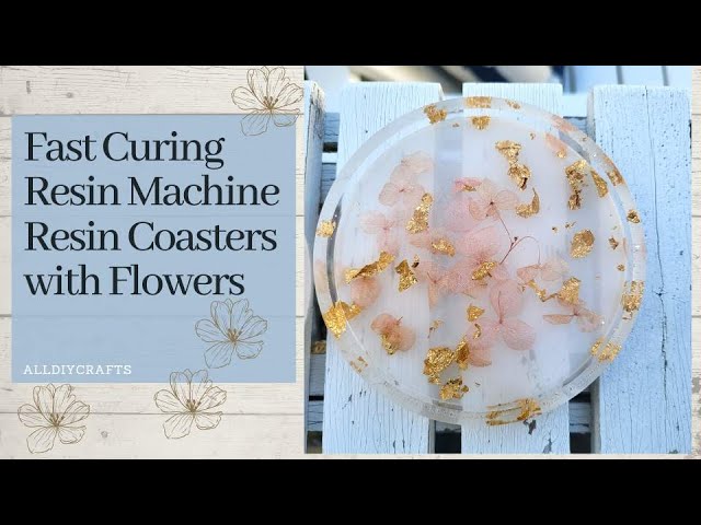 Fast-Curing Resin Flower Coasters