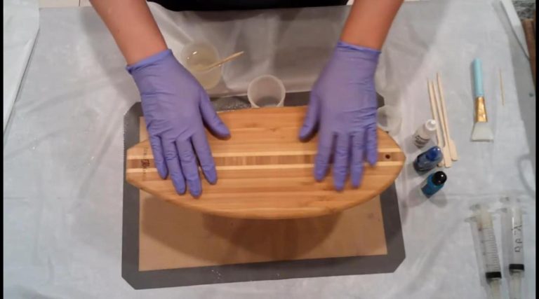 Resin Art Surfboard Waves: Epoxy Ocean Wave Tutorial for Beginners ...